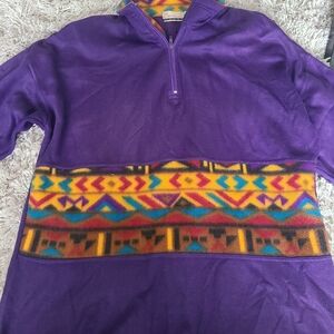 Purple Patterned Women's Sweater